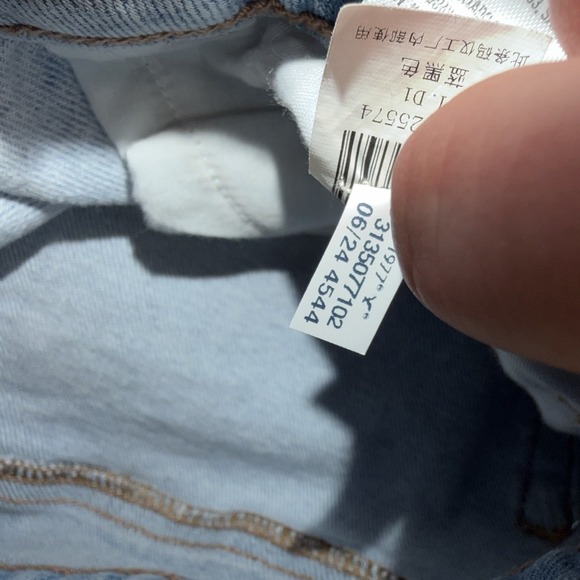 American Eagle Mom Jeans 14 Light Wash High Rise Relaxed Tapered Strigid Denim - Picture 9 of 12